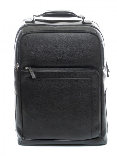 PIQUADRO X1 Lederrucksack, 15,6-Zoll-PC-Halterung Schwarz - PC-Rucksäcke