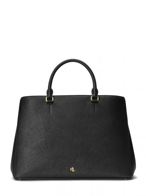 RALPH LAUREN HANNA Große Handtasche aus Leder schwarz5 - Damentaschen