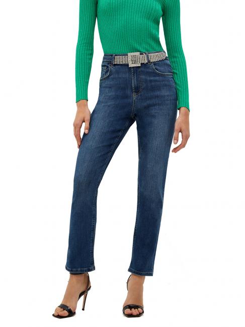 LIUJO Jeans a vita alta Mit Schmuckgürtel den.blue dk.seductiv - Damenjeans