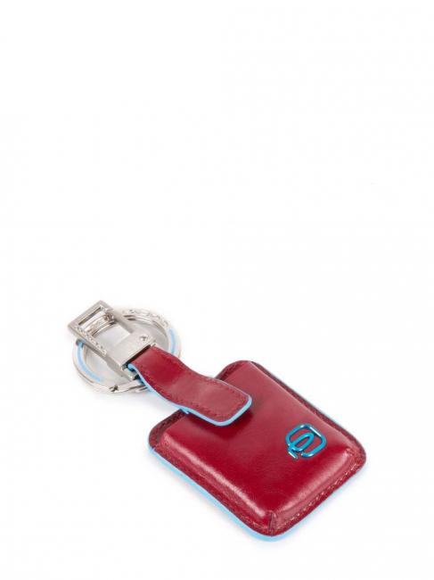 PIQUADRO Schlüsselbund BLUE SQUARE, mit CONNEQU-Gerät ROT - Schlüsselanhänger und Schlüsseletuis
