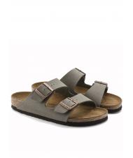 BIRKENSTOCK ARIZONA Nubuk-Sandale Stein - Herrenschuhe - 1