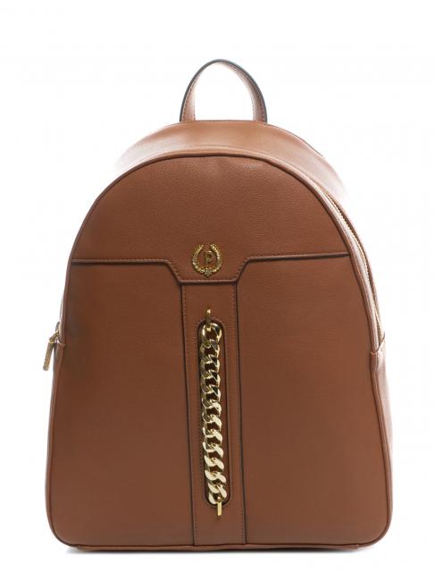 POLLINI GRAINED Rucksack mit Kette LEDER - Damentaschen