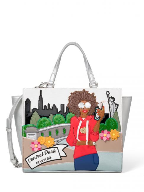 BRACCIALINI CARTOLINE NY Handtasche mit Schulterriemen Fantasie - Damentaschen