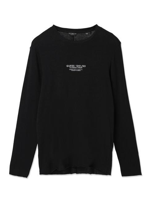 GUESS PARMOR Langarm-Shirt jetbla - Herrenpullover