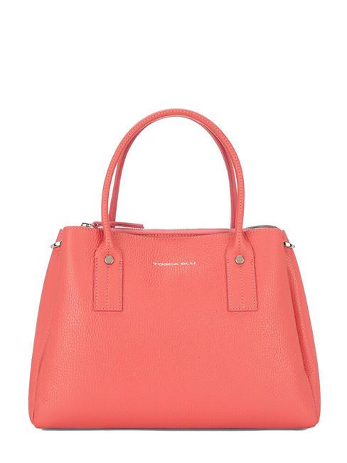 TOSCA BLU BETSY Handtasche, mit Schultergurt, aus Leder Fuchsie - Damentaschen