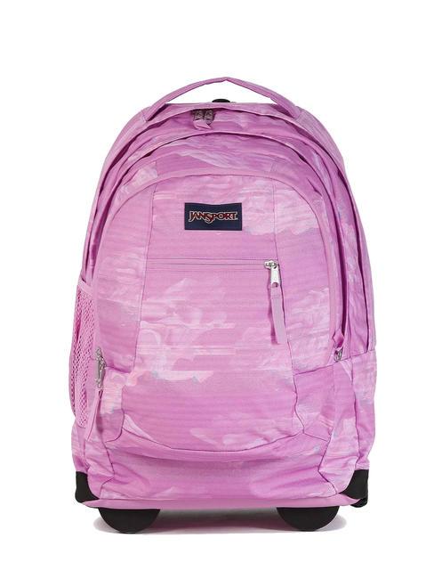 JANSPORT DRIVER 8 Rucksack mit Trolley für PC 15 " statische Rosen - Rucksäcke mit Trolleyfunktion