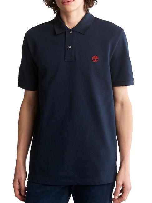 TIMBERLAND MILLERS RIVER Pique-Polo dunkler Saphir - Herren-Polo-Shirts/Herren-Polo-Shirt/Herrenpoloshirt/Herrenpoloshirts