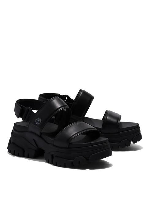 TIMBERLAND ADLEY WAY 2 BAND Ledersandale PECHSCHWARZ - Damenschuhe