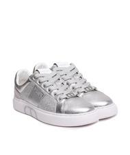 TWINSET PRINT OVAL T Sneaker aus laminiertem Leder - Damenschuhe