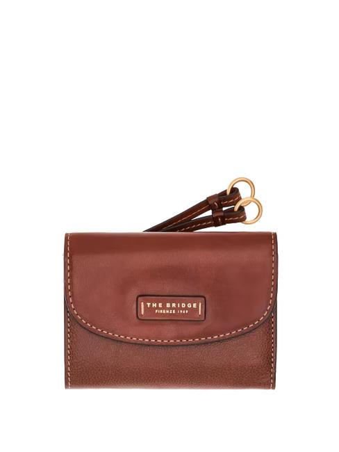THE BRIDGE CARLOTTA Kleine Geldbörse aus Leder BRAUN - Brieftaschen Damen