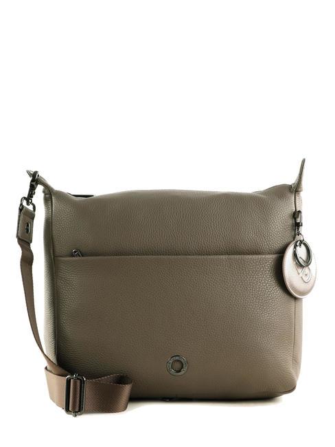 MANDARINA DUCK MELLOW Schultertasche aus Leder mit Reißverschluss oben Ton - Damentaschen