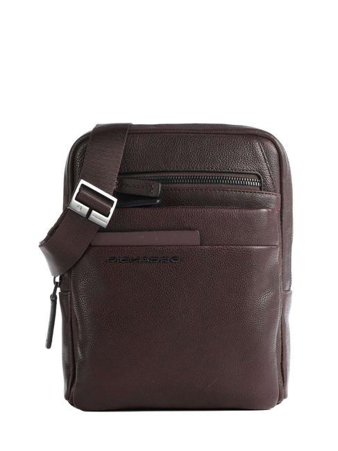 PIQUADRO PAAVO iPad Mini-Tasche aus Leder MORO - Umhängetaschen Herren
