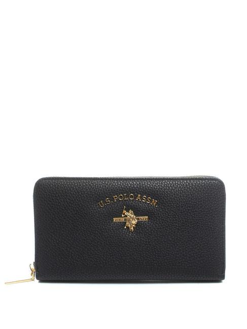 U.S. POLO ASSN. STANFORD Große Geldbörse mit Reißverschluss SCHWARZ - Brieftaschen Damen