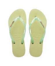 HAVAIANAS SLIM GLITTER FLOURISH Flip-Flops aus Gummi - Damenschuhe