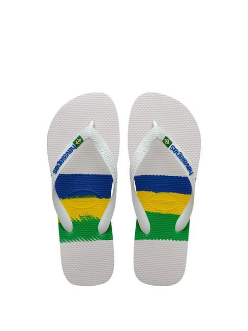 HAVAIANAS BRASIL TECH Flip-Flops Weiß - Schuhe Unisex