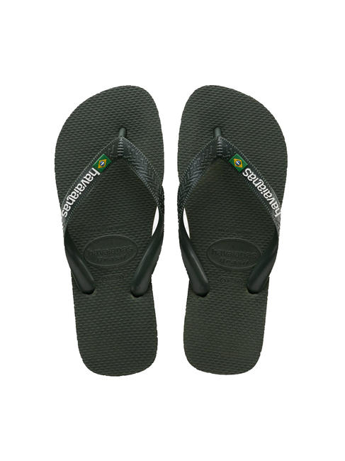 HAVAIANAS BRASIL LOGO Flip-Flops für Herren Schwarz Schwarz - Schuhe Unisex