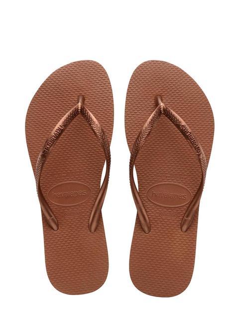 HAVAIANAS Infradito SCHLANK Rost/metallisches Kupfer - Damenschuhe