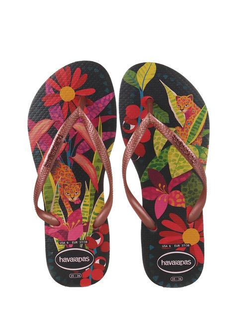 HAVAIANAS  SLIM TROPICAL Flip-Flops Lachs - Damenschuhe