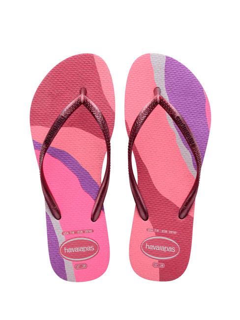 HAVAIANAS PALETTE GLOW Flip Flops samtige Rose - Damenschuhe