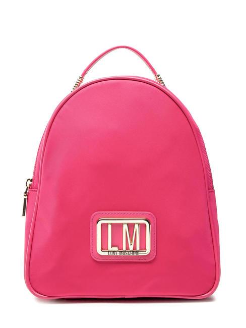 LOVE MOSCHINO LM LOGO Runder Rucksack Fuchsie - Damentaschen