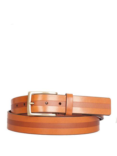 THE BRIDGE BRUNELLESCHI Ledergürtel Cognac / Gold - Gürtel