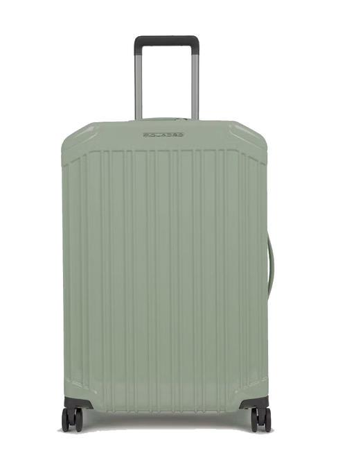 PIQUADRO PQ-LIGHT Ultraschlanker mittelgroßer Trolley GRÜN - Harte Trolleys