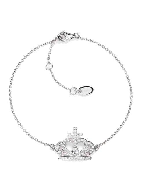 AMEN CORONE Charm-Armband mit Krone Rhodium - Armbänder