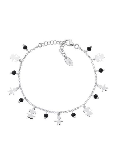 AMEN BOBOLINI Armband mit schwarzen Zirkonen Silber - Armbänder