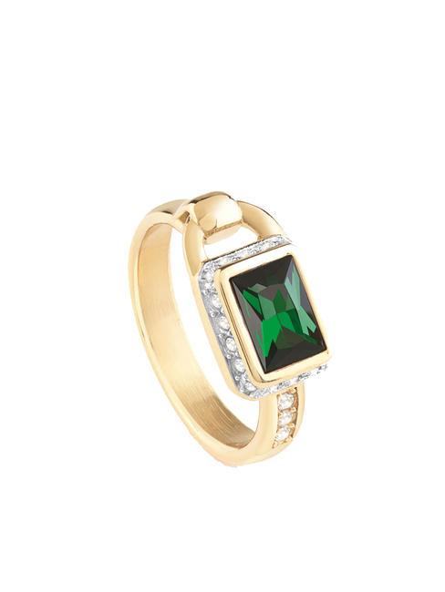 GUESS SHINY PADLOCK Ring gelbgold/grün - Ringe