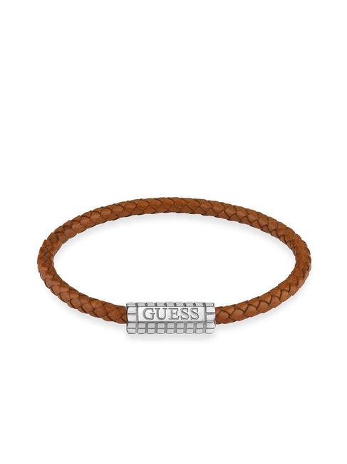 GUESS ACAPULCO Armband Stahl/Cognac - Herrenarmbänder