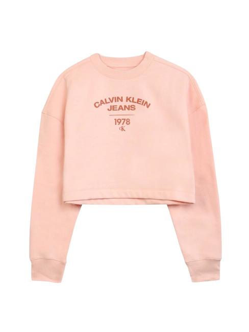 CALVIN KLEIN CK JEANS VARSITY LOGO Sweatshirt mit Rundhalsausschnitt schwache Blüte - Sweatshirts Damen
