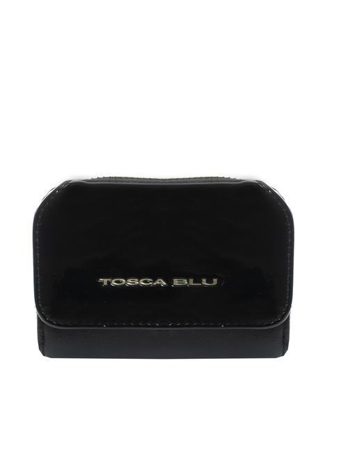 TOSCA BLU BERLIN S-Geldbörse mit Wildlederdetail Schwarz - Brieftaschen Damen
