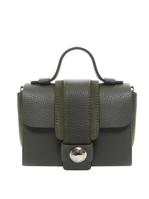 TOSCA BLU DUBROVNIK Mini-Kofferraumtasche aus Leder Militärg - Damentaschen
