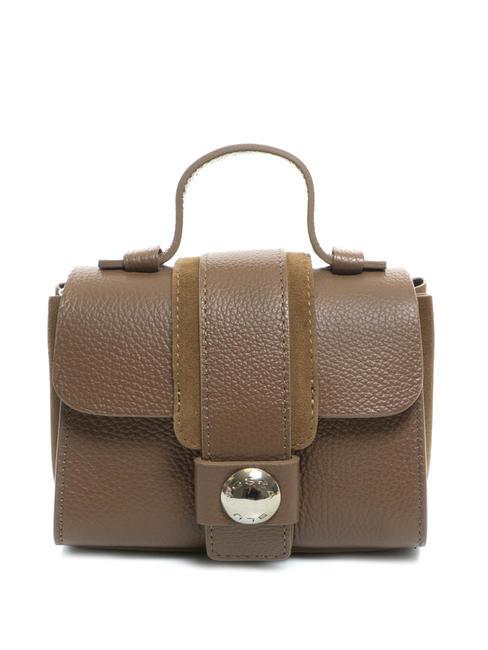 TOSCA BLU DUBROVNIK Mini-Kofferraumtasche aus Leder Tabak - Damentaschen