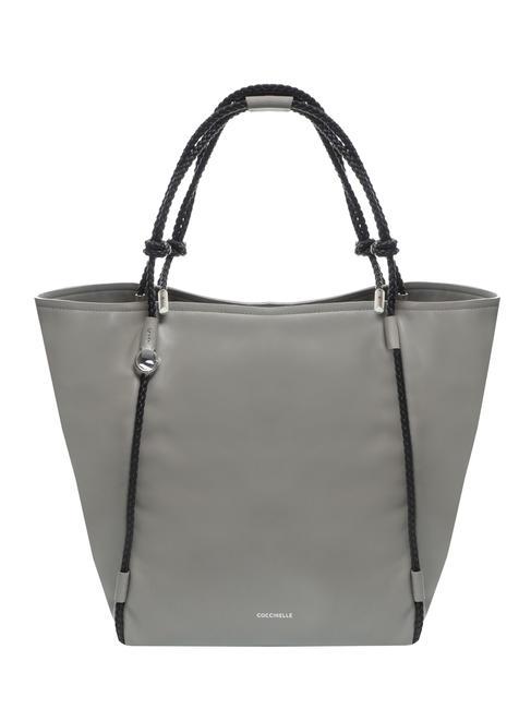 COCCINELLE SINFONIA Shopper-Umhängetasche aus Leder Stein - Damentaschen