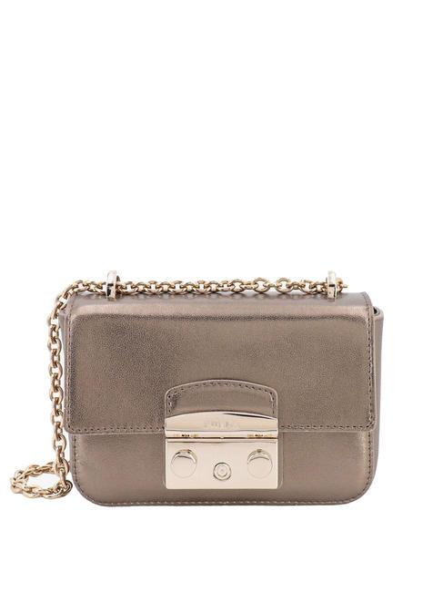 FURLA METROPOLIS Mini-Umhängetasche gold-bronzefarbene Farbe - Damentaschen