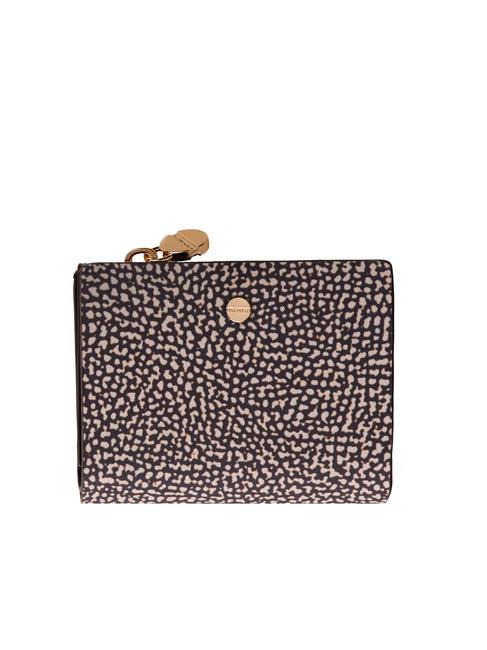BORBONESE CLASSICA Kleines Portemonnaie OP / NATUR / SCHWARZ - Brieftaschen Damen