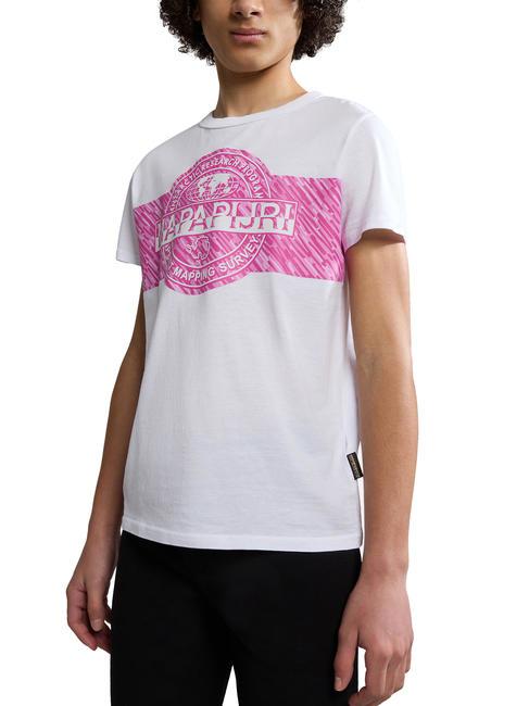 NAPAPIJRI KIDS PINZON Baumwoll t-shirt Helles Weiss - Kinder-T-Shirt
