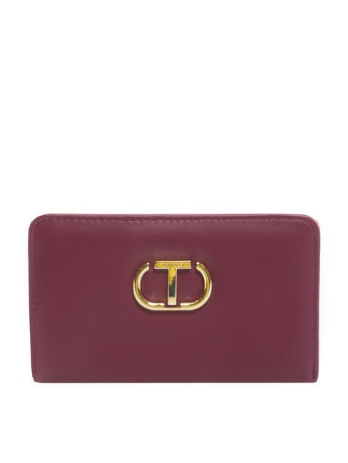 TWINSET MIDDLE Mittleres Portemonnaie himbeerfarbener Glanz - Brieftaschen Damen