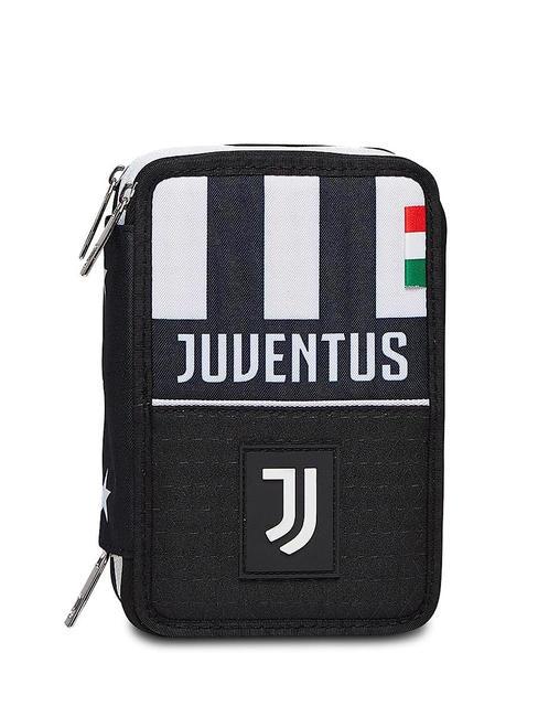 JUVENTUS GLORIOUS WIN Federmäppchen mit 3 Reißverschlüssen und Schulset Schwarz - Etuis und Zubehör