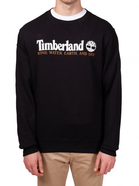 TIMBERLAND WWES Sweatshirt mit Rundhalsausschnitt und Schriftzug SCHWARZ - Sweatshirts Herren