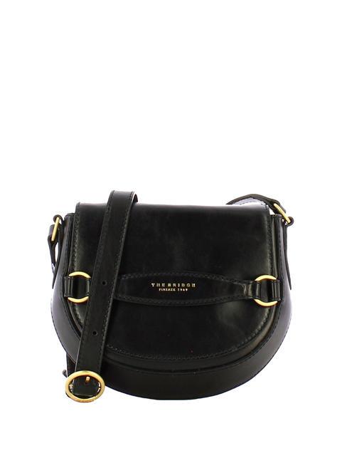 THE BRIDGE BETTINA Mini-Umhängetasche aus Leder Schwarzes Gold - Damentaschen