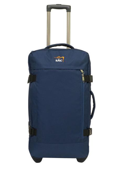 LESAC GLOBETROTTER Mittelgroße Trolley-Tasche Blau - Halbharte Trolleys