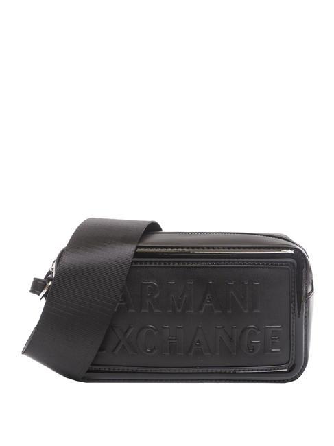 ARMANI EXCHANGE EMBOSSED Schulterkameratasche Schwarz - Damentaschen