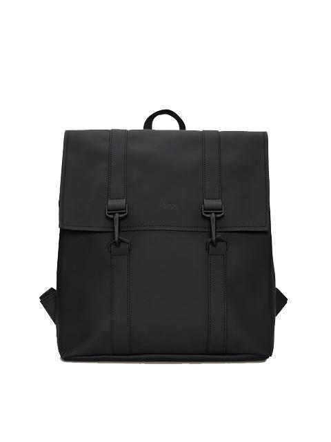 RAINS MSN BAG MINI Wasserdichter City-Rucksack Schwarz - Rucksäcke für Schule &amp; Freizeit
