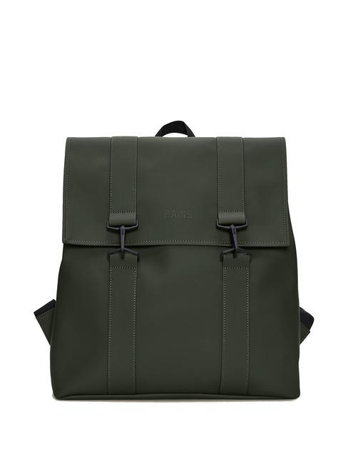RAINS MSN BAG Wasserdichter City-Rucksack Grüns - Rucksäcke