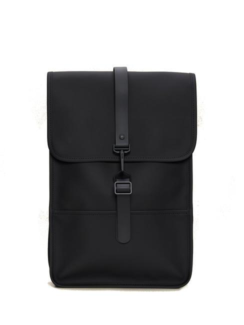 RAINS BACKPACK MINI Wasserdichter Rucksack Schwarz - Rucksäcke für Schule &amp; Freizeit