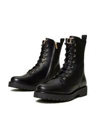 TWINSET URBAN Kampfstiefel aus Leder - Damenschuhe