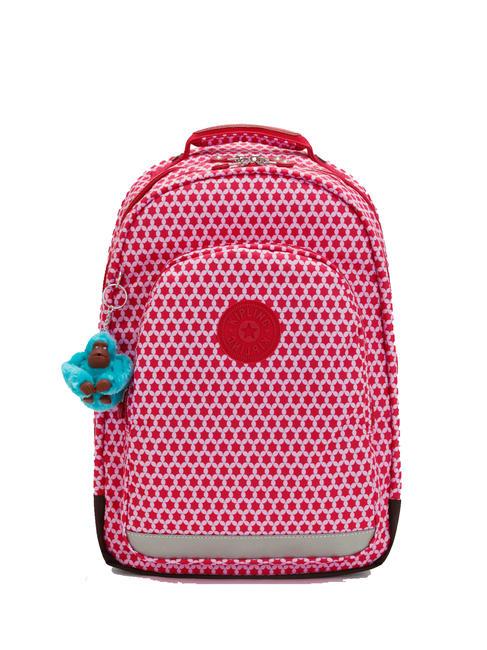 KIPLING CLASS ROOM 15" Laptop-Rucksack Sternenmuster mit Punkten - Rucksäcke für Schule &amp; Freizeit