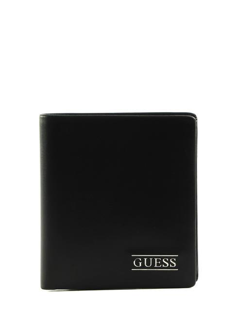 GUESS NEW BOSTON Vertikale Geldbörse aus Leder SCHWARZ - Brieftaschen Herren